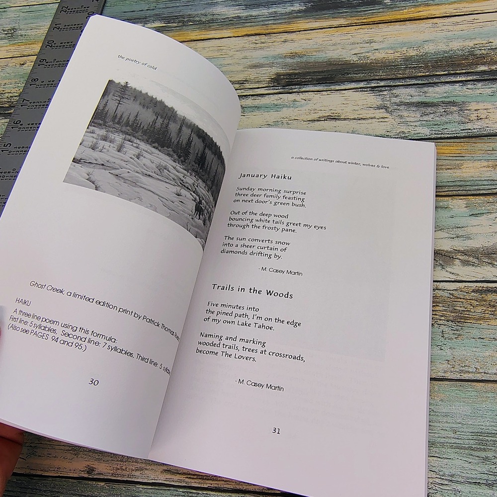 The Poetry of Cold A Collection of writings winter wolves love Softcover Book - Picture 3 of 16